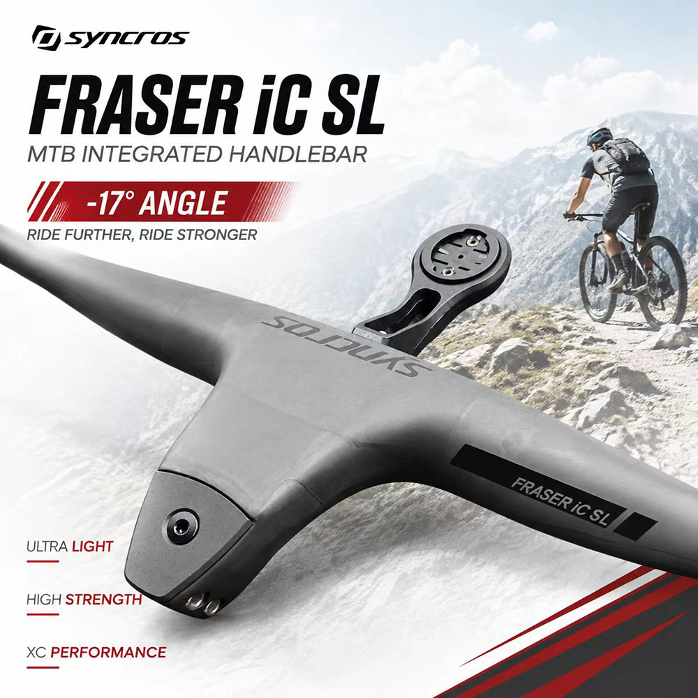 Mountain Biking Xc - Guidon intégré SYNCROS Full Carbon MTB
