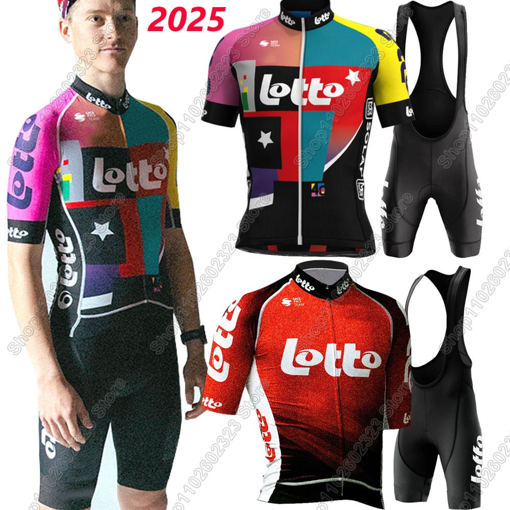 Mountain Biking Uniform - Lotto team 2025 maillot de cyclisme