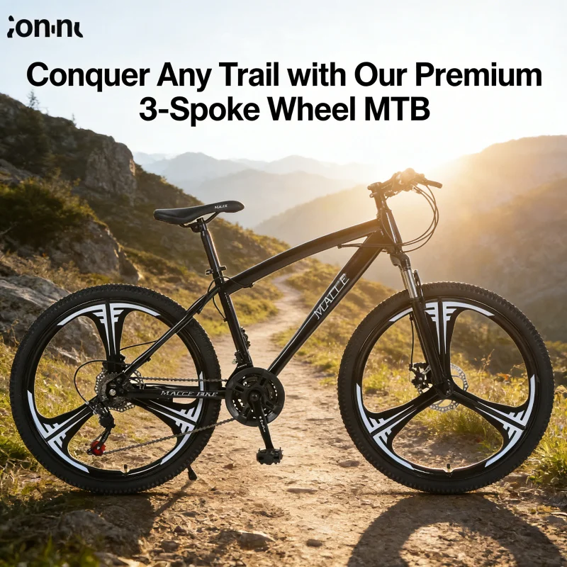 Vélo de montagne noir à trois  - Mountain Biking Usa avis et prix